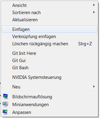 Verknüpfung einfügen