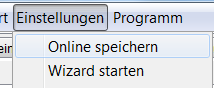 Einstellungen im Program