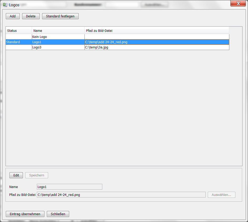 Angaben zu einer Rechnung