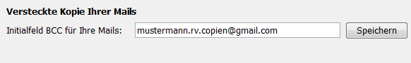 Versteckte Kopie von Mails